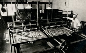 Szczepaniks elektriske kortskæremaskine, c1903 af Unbekannt