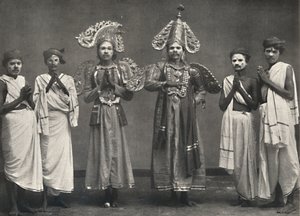 Scene fra Shakuntalavilasa, skuespillet Shakuntala, 1926 af Unbekannt