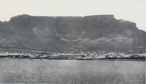 Taffelbjerget og Cape Town, 1924 af Unbekannt