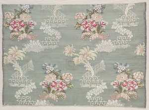 Taft, brokadet, ca. 1750. af Unbekannt