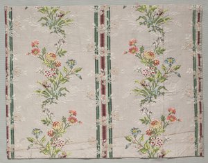 Taft, brokadet, ca. 1790. af Unbekannt