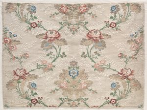 Taftfragment, ca. 1730. af Unbekannt