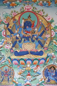 Tantrisme: Tibetansk tantrisk gudinde. Kopan kloster, Kathmandu, Nepal af Unbekannt