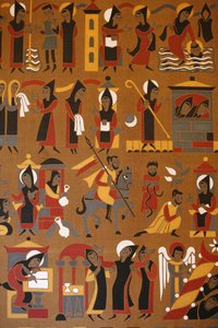 Tapestry i Saint-Pierre de Solesmes kloster: Life of Saint Benedict, Solesmes, Frankrig af Unbekannt