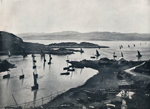 Tarbert - Fiskerbåde på vej ud, 1895 af Unbekannt