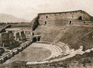 Tragisk teater, Pompeji, Italien, omkring 1900-tallet af Unbekannt