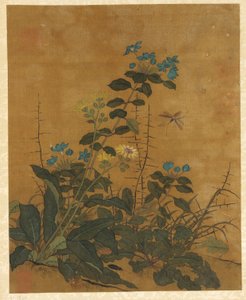 Ti billeder af blomster, frugter og fugle, Ming-dynastiet, 1368-1644. af Unbekannt