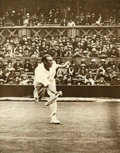 Tenniskamp på Center Court i Wimbledon, c1930