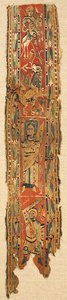 Tekstilfragment, byzantinsk, 6.-8. århundrede. af Unbekannt