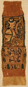 Tekstilfragment, byzantinsk, 6.-8. århundrede. af Unbekannt