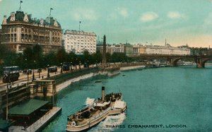 Thames Embankment, London, c1910. af Unbekannt