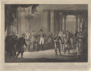 Abdikationen af Napoleon i Fontainebleau, 1814 af Unbekannt