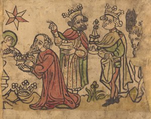 Magiernes tilbedelse, ca. 14001430. af Unbekannt