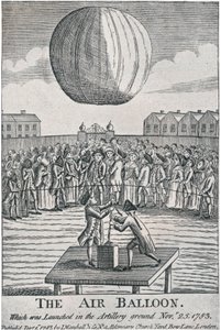 Luftballonen, 1783, 1920. af Unbekannt