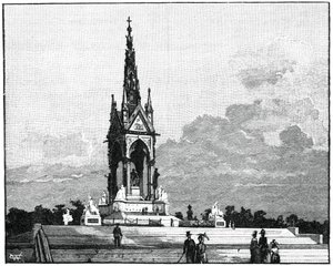 Albert Memorial, Kensington, London, 1900 af Unbekannt