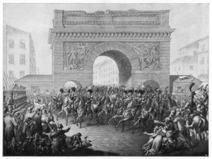 De allierede går ind i Paris den 31. marts 1814 1900 af Unbekannt