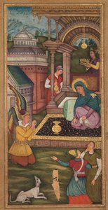 Bebudelsen, fra en Mirat al-quds af fader Jerome Xavier Spanish, 1549-1617, 1602-1604. af Unbekannt