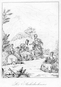 Ærkehertuginderne, c1600-tallet af Unbekannt