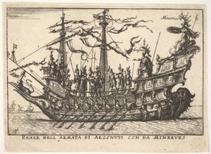 Argonauterne ledet af Minerva Reale dell army di Argonuti med da Minerves, fra ser ..., 1664. af Unbekannt