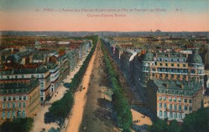 Avenue des Champs-Elysees, Paris, c1920 af Unbekannt