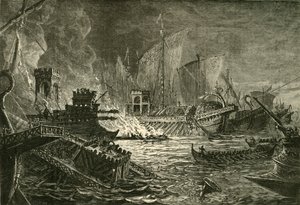 Slaget ved Actium, 1890. af Unbekannt
