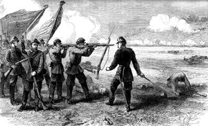 Slaget ved Bull Run, Virginia, 1861 c1880 af Unbekannt