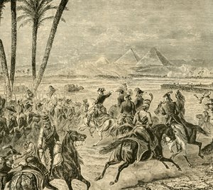 Slaget ved pyramiderne, 1798, 1890. af Unbekannt