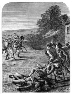 Slagene ved Lexington og Concord, 19. april 1775, 1872 af Unbekannt