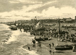 The Beach, Yarmouth, 1898. af Unbekannt
