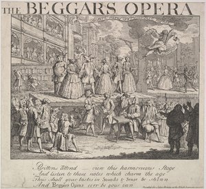 The Beggars Opera, 1728. af Unbekannt