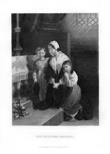 Den efterladte mor, 1872 af Unbekannt