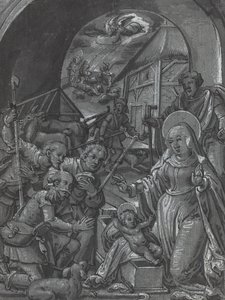 Kristi fødsel [verso], ca. 1600. af Unbekannt