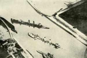 Blokeringen af Zeebrugge Havn, 1919. af Unbekannt