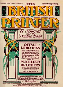 The British Printer - annonce, 1916 af Unbekannt