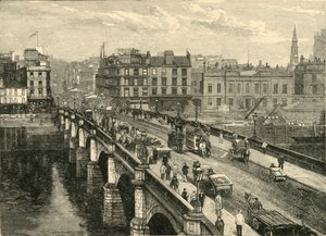 The Broomielaw Bridge, Glasgow, 1898. af Unbekannt