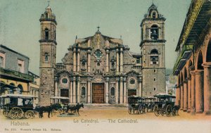Katedralen, Havana, Cuba, c1910 af Unbekannt