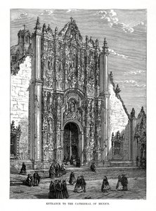 Katedralen, Mexico City, Mexico, 1800-tallet af Unbekannt