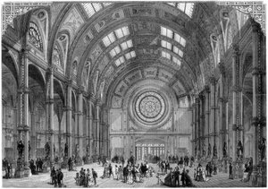 The Central Hall, Alexandra Palace, London, 1875 af Unbekannt