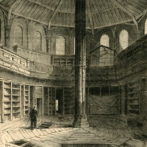 Kapitelhuset før dets restaurering, 1881. af Unbekannt