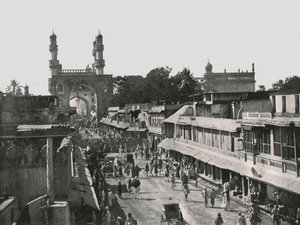 The Char Minar, Hyderabad, Indien, 1895. af Unbekannt