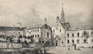 Kirken og klosteret af Petits Augustins, 1915 af Unbekannt