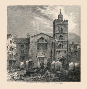 Church of St, Bartholomew-the-Great, 1737 af Unbekannt