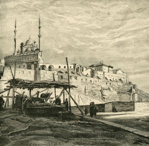 Kairos citadell bygget af Saladin, 1890. af Unbekannt