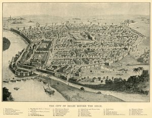Byen Delhi før belejringen, 1901. af Unbekannt