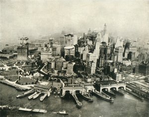 City of New York set fra luften, 1936. af Unbekannt