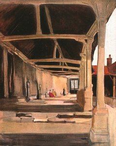 The Cloisters, Montevilliers, c1900. af Unbekannt