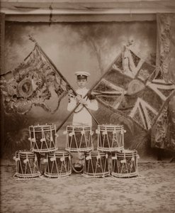 Farverne på de 1. Royal Munster Fusiliers, Rangoon, Burma, 1913 af Unbekannt