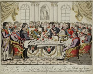 Wienerkongressen, ca. 1815 af Unbekannt