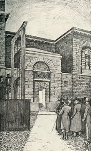 The Debtors Door, Newgate Prison, London, i 1821, 1938 af Unbekannt