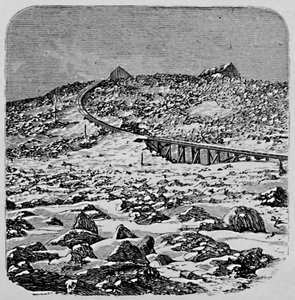 The Depot and Summit House, Mount Washington, 1883 af Unbekannt